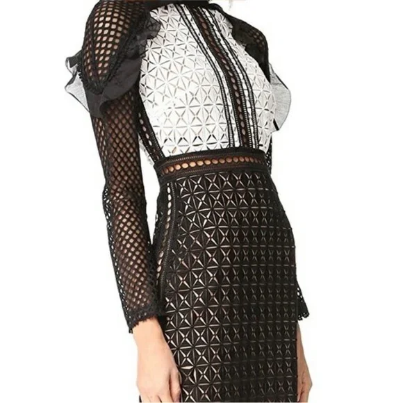 Self Portrait
Guipure-Lace Mini Dress - Picture 3 of 5